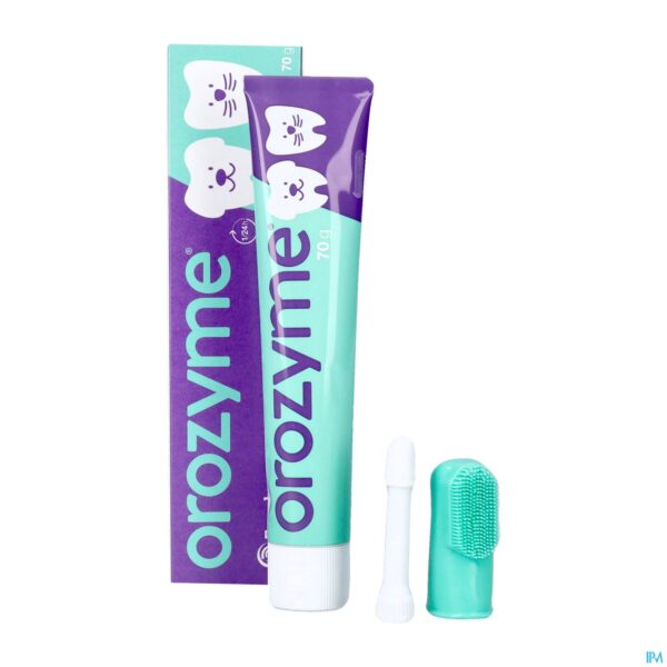Productshot Orozyme Canine Tandp Enzymatisch Hond Tube 70g