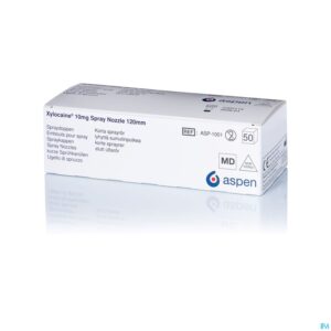 Packshot Xylocaine N/ster. Embouts/doppen 50 - 120 Mm