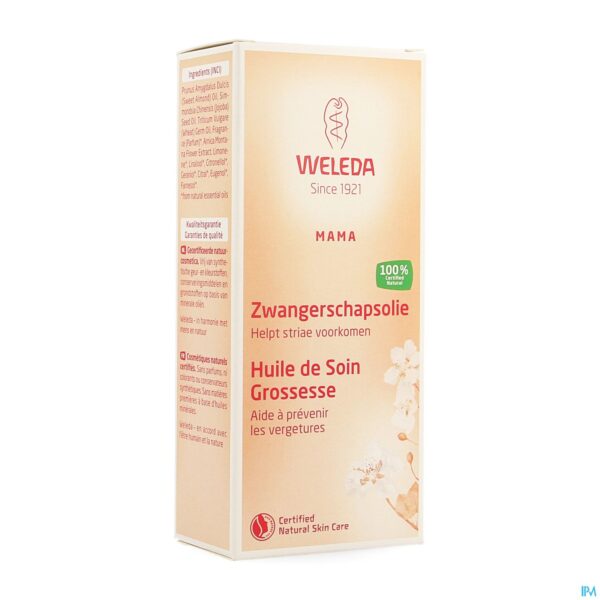 Packshot Weleda Zwangerschapsolie 100ml