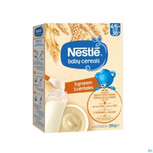 Packshot Nestle Baby Cereals 5 Granen 250g