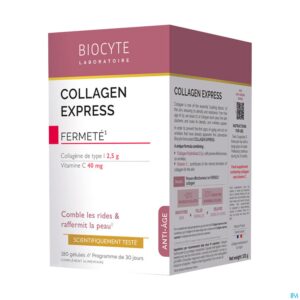 Packshot Biocyte Collagen Express Caps 180
