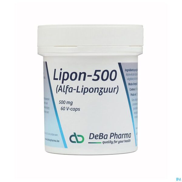Packshot Lipon Caps 60x500mg Deba