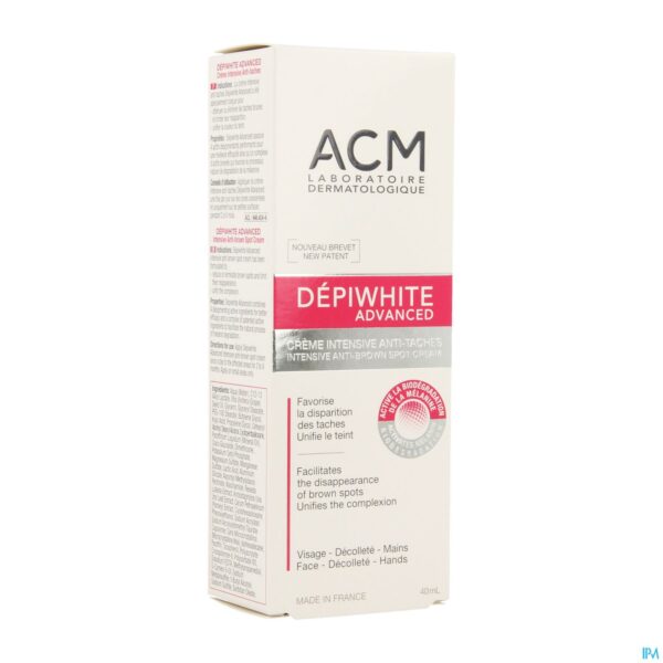 Packshot Depiwhite Advanced Creme Depigment. Tube 40ml