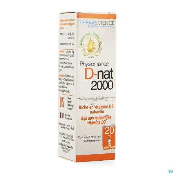 Packshot D-nat 2000 Fl Gutt 20ml Physiomance Phy341
