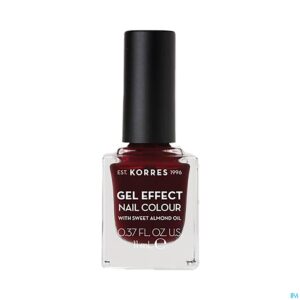 Packshot Korres Km Gel Effect Nail 57 Burgundy Red 11ml