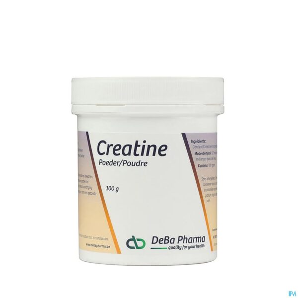 Packshot Creatine Monohydraat Pdr Oplosbaar 100g Deba Packshot Creatine Monohydraat Pdr Oplosbaar 100g Deba