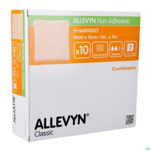 Packshot Allevyn Non Adh Verb Hydrocel. 10x10cm 10 66800022