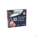 Packshot Biogaze 10 Verbandgazen 5 x 5 cm