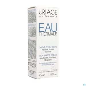 Packshot Uriage Thermaal Water Creme Rijk Water 40ml