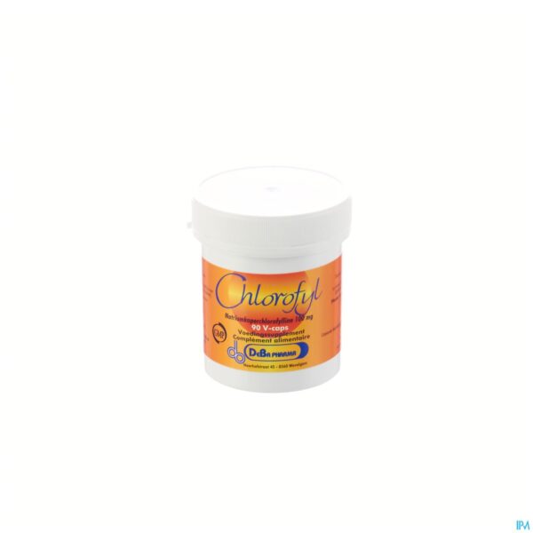 Packshot Chlorophyl Caps 90x100mg Deba