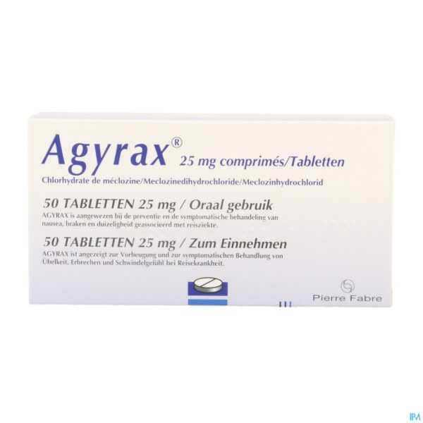 Packshot Agyrax 25mg Comp 50