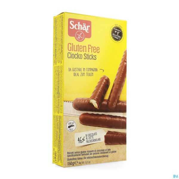 Packshot Schar Chiocko Sticks Glutenvrij 150g 6544 Revogan
