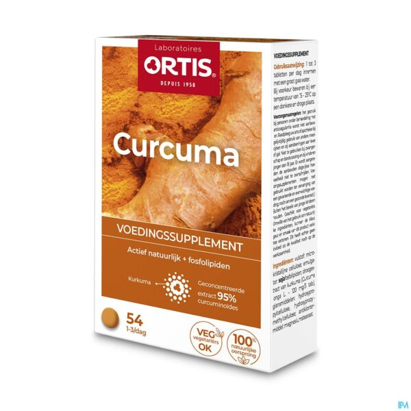 Packshot Ortis Curcuma Blister Comp 3x18