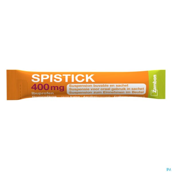 Productshot Spistick 400mg Susp Oraal Gebruik Zakje 20