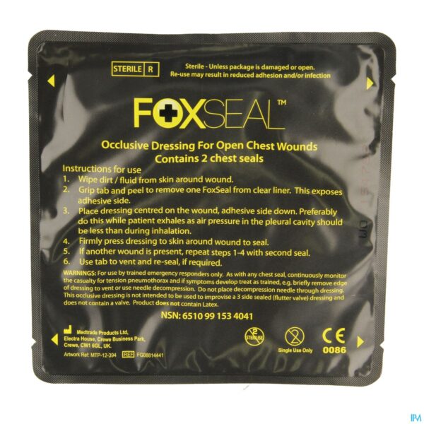 Packshot Chest Seal Foxseal 2 Covarmed