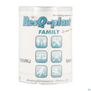 Packshot Resq-plast Family 4,5mx75mm Blauw 1