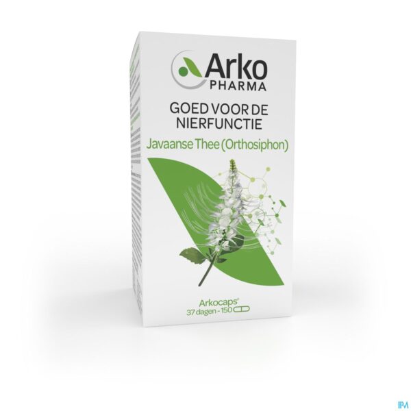 Packshot Arkocaps Orthosiphon Plantaardig Caps 150