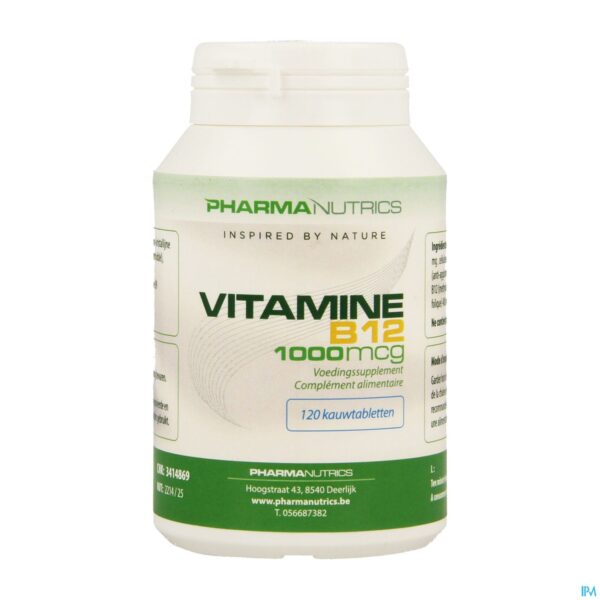 Packshot Vitamine B12 Pot Comp 120 Pharmanutrics
