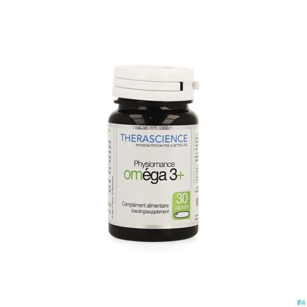 Packshot Omega 3+ Caps 30 Physiomance Phy218