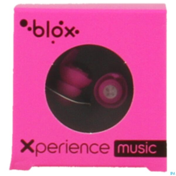 Packshot Blox Music Oordoppen Fluo Roze 1 Paar