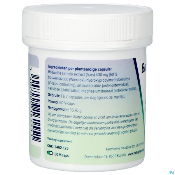 Packshot Boswellia Extract 400mg Caps 60 Deba