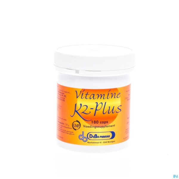 Packshot K2-plus Softgels 180 Deba