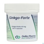 Packshot Ginkgo Forte Caps 120x60mg Deba