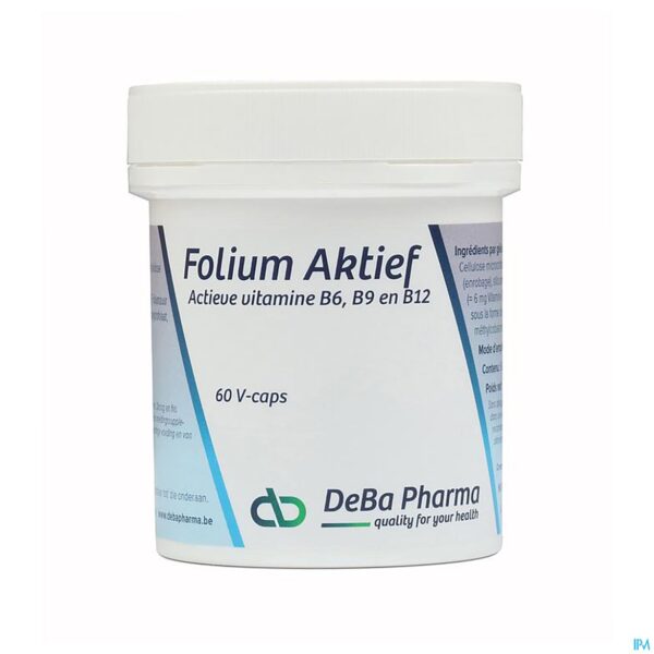 Packshot Folium Aktief V-caps 60 Deba