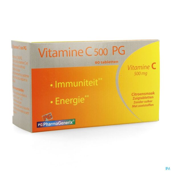 Packshot Vitamine C 500 Pg Pharmagenerix Comp 60