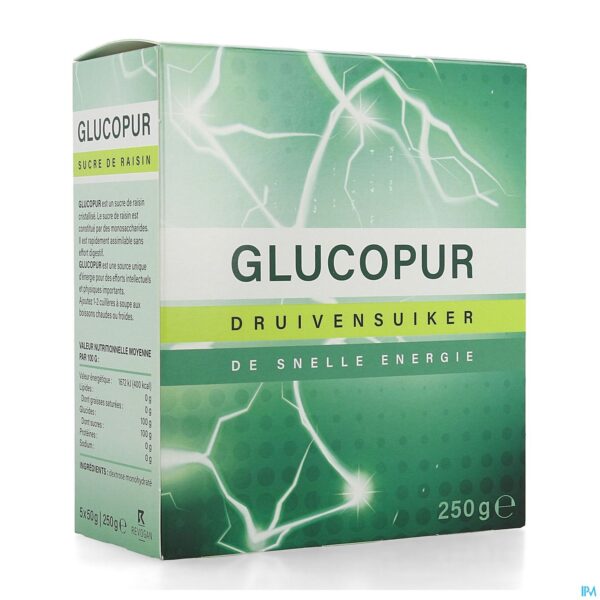 Packshot Glucopur Glucose Pdr 250g 5166 Revogan