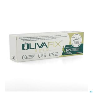 Packshot Olivafix Hechtcreme Kunstgebit Tube 75g