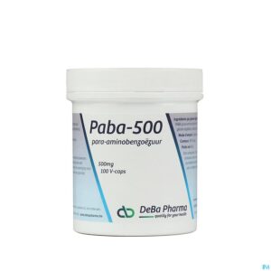 Packshot Paba Caps 100x500mg Deba