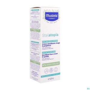 Packshot Mustela Pa Stelatopia Emollierende Cr Gezicht 40ml