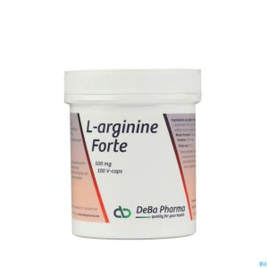 Packshot l-arginine Caps 100x500mg Deba