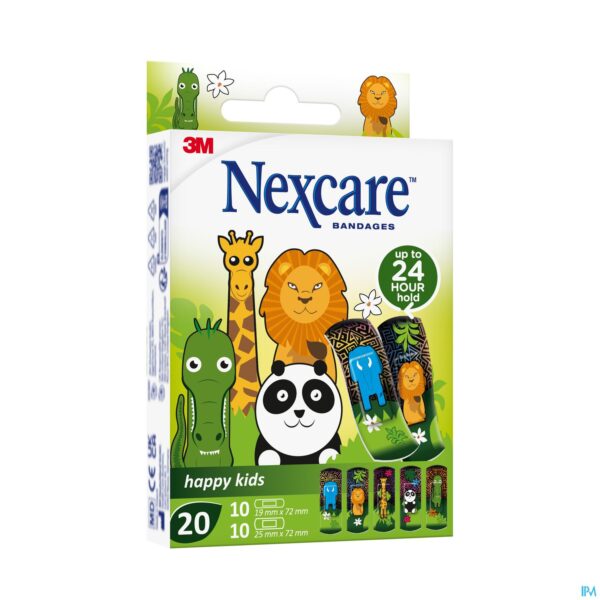 Packshot Nexcare 3m Happy Kids Dieren Pleister 20 N0920an