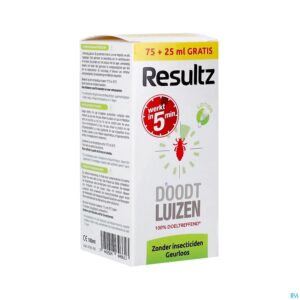 Packshot Resultz A/luizen Lotion 75ml+25ml Promo
