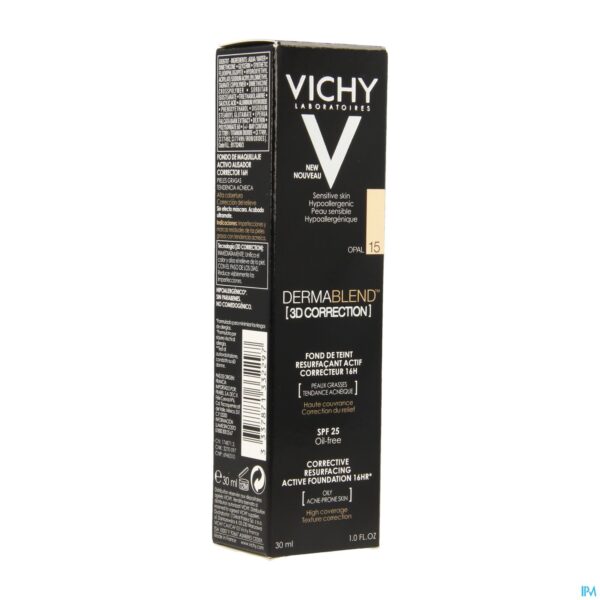 Packshot Vichy Fdt Dermablend Correction 3d 15 30ml