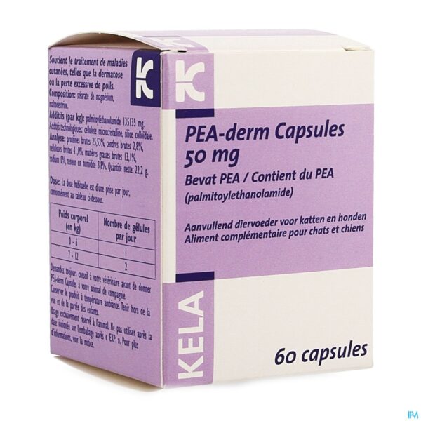 Packshot Pea Derm 50mg Caps 60 Packshot Pea Derm 50mg Caps 60