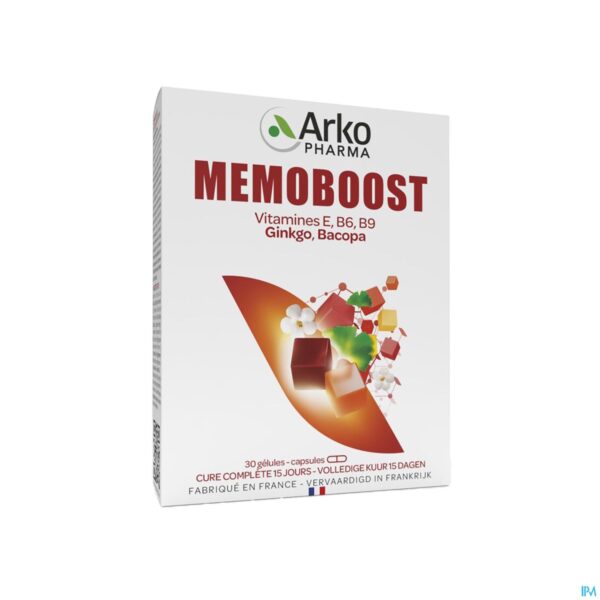 Packshot Memoboost Gingko Bacopa Caps 30