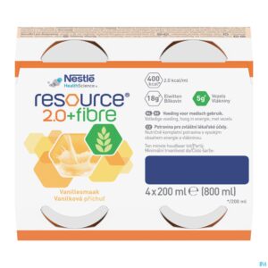 Packshot Resource 2.0 Fibre Vanille 4x200ml 12100793