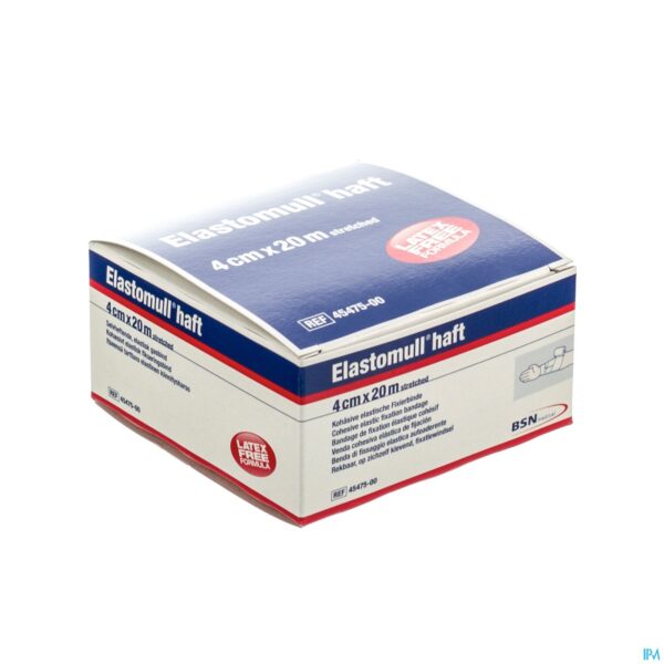 Packshot Elastomull Haft Latexvrij 4cmx20m 4547500
