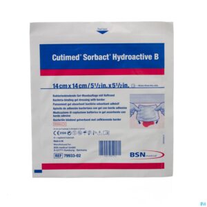 Packshot Cutimed Sorbact Hydroactive B 14x14,0cm 1 7993302