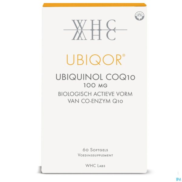 Packshot UbiQor Ubiquinol 100mg Softgels 60 Packshot UbiQor Ubiquinol 100mg Softgels 60