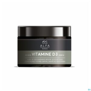 Packshot Alfa Vitamine D3 2000 iu Softcaps 120