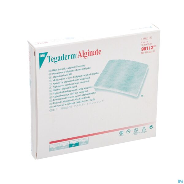 Packshot Tegaderm Alginate Steril 10cmx10cm 10 90112 Packshot Tegaderm Alginate Steril 10cmx10cm 10 90112