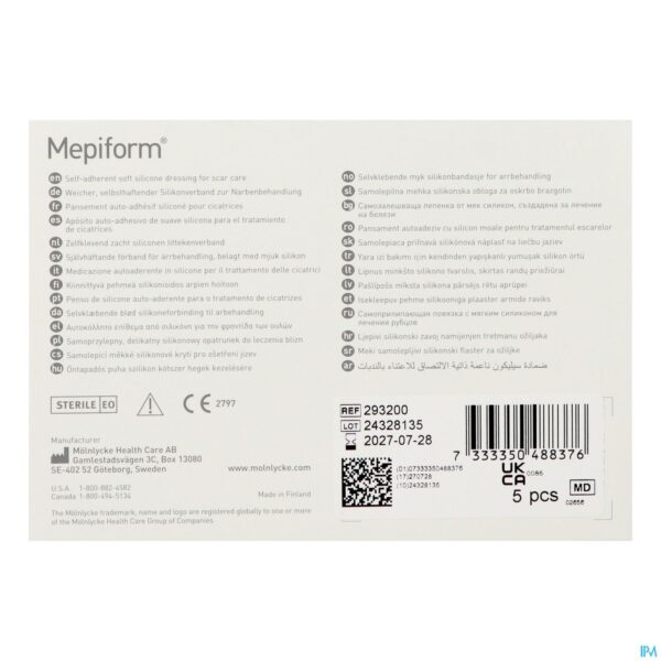 Packshot Mepiform Verb Adh Litteken Ster 5x 7,5cm 5 293200