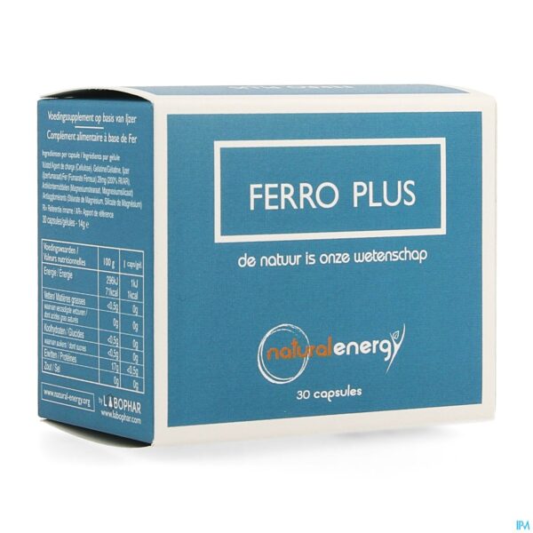Packshot Natural Energy Ferro Plus Caps 30