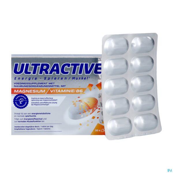 Productshot Ultractive Magnesium 630mg Comp 30