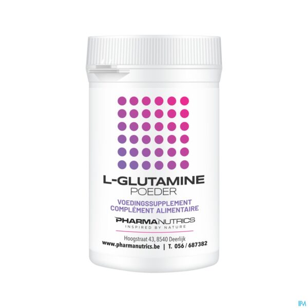 Packshot l Glutamine Pdr 250g Pharmanutrics