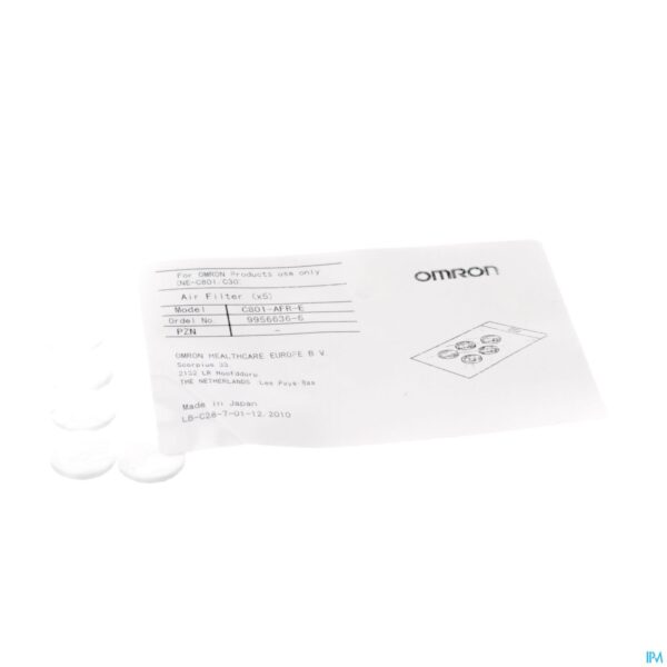 Packshot Omron Luchtfilter Voor Aerosol C30/c801kd 5